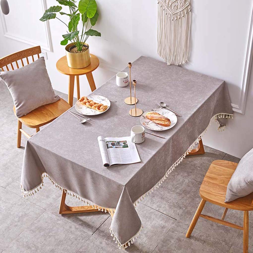 Amazon｜テーブルクロス テーブルカバー 北欧風 田園風 130x220